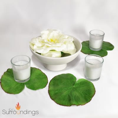 Lotus Leaf & Rose Candle Centerpiece Kit
