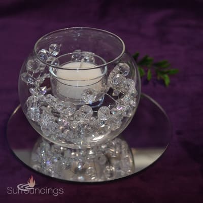 Bubble Crystal Candle Centerpiece Kit