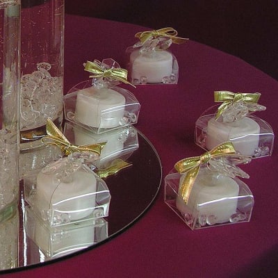 clear acrylic favor totes