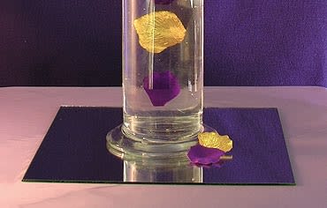 12" Square centerpiece display mirror