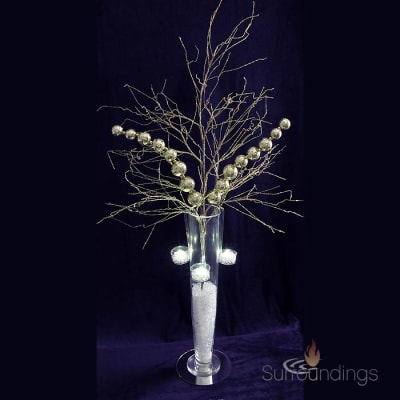 Glittered branch stem