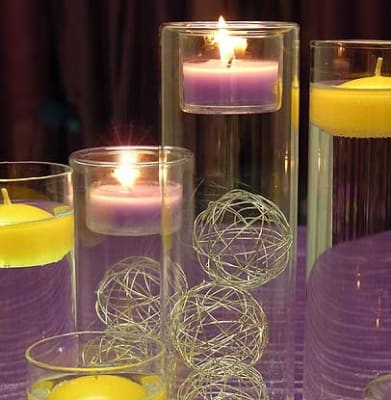 Tea light cylinder set of 3 can be used as tea light holders or cylinder vases
