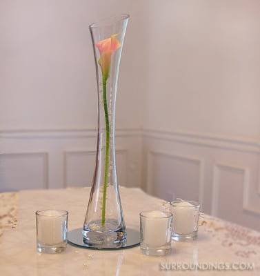 The Maria vase is 16" tall