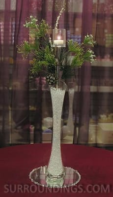 The Maria vase is 16" tall