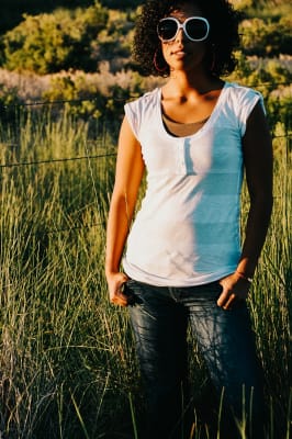 De Vence Oval Polarized Sunglasses White