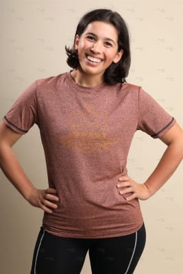 W's Graphic Shirt Logo Tee - Terracotta