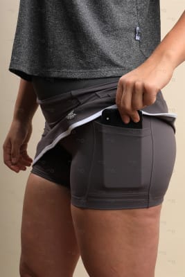 Women's   High-Rise Skirt - Grey