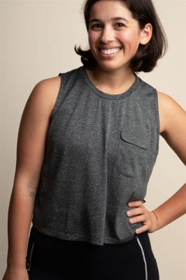 W's Lightweight Trail Tank - Dark Heather Grey