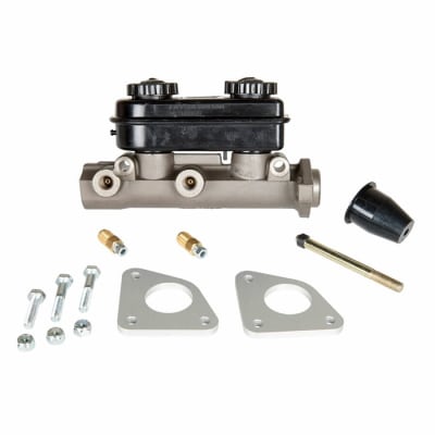 Dual Master Cylinder - 1.032" Bore Includes Dust Boot, Pushrod, Fittings, & Reinforcing Plates
