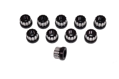 Billet Aluminum Lug Nut 5/8" - Two Tone Black