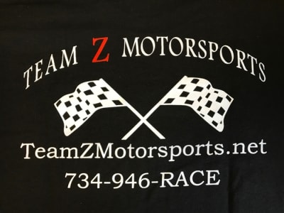 Women's V-Neck Team Z Motorsports Retro T-shirt