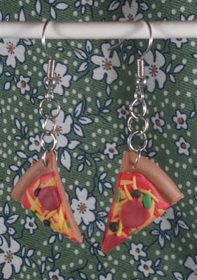 Pizza Earrings