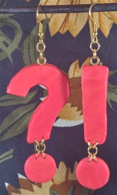 Punctuation Earrings