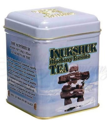 Blueberry Icewine Tea in a Souvenir Tin