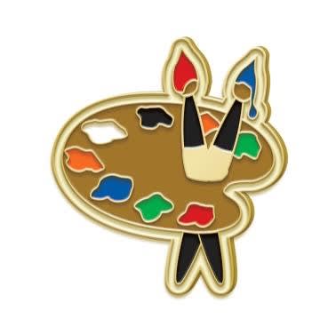 Artist Paint Palette Enamel Pin