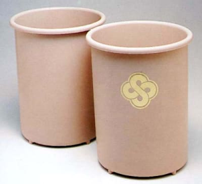 13-quart round wastebasket by WESCON/Lancaster Colony, #09-1980, case of 12 pcs.