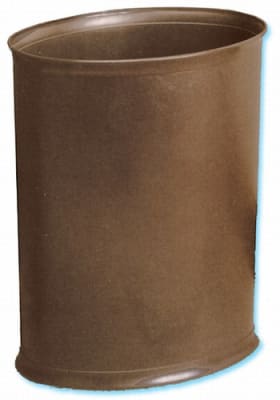 Ignition-resistant 13-quart oval wastebasket by WESCON/Lancaster Colony, #09-7620, case of 8 pcs.
