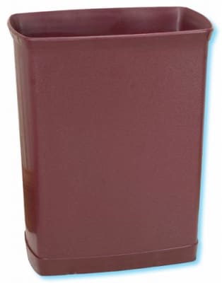 Ignition-resistant 7-quart rectangular wastebasket by WESCON/Lancaster Colony, #09-7900, case of 12 pcs.
