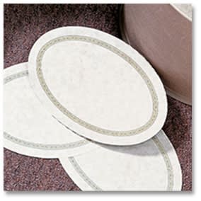 Oval Paper Wastebasket Liner "Regal" 6" x 9"  #1032091 - 2,000 pcs. per case.