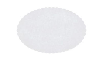 Wastebasket Liners 7 in x 9.5 in Scalloped White Oval 10327136