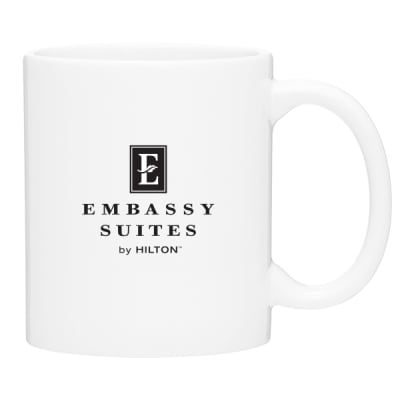 Embassy Suites & Hotels 11-ounce C-handle white ceramic coffee mug