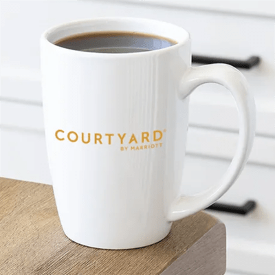 The Contour 14 oz Ceramic  Latte Mug, Courtyard BY MARRIOTT