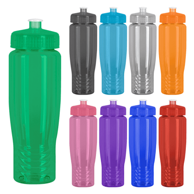 SAHARA 28 oz Eco-Polyclear™ Sports Bottle with Push/Pull Lid, 144-RQSAHARA