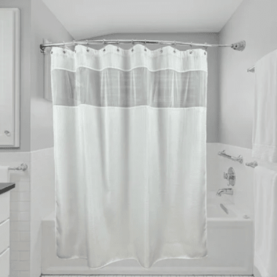 Luxor Waffle Shower Curtain with Window