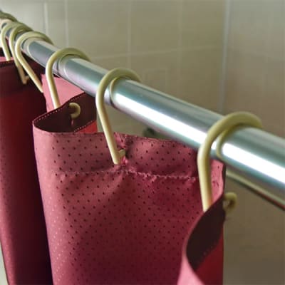 Open End Plastic Shower Curtain Hook, 494-KA5000