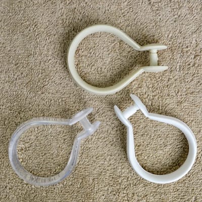 Snap Teardrop Plastic Shower Curtain Hook, 494-KA711