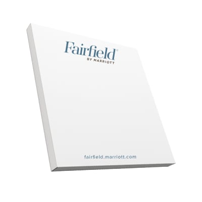 Sticky Notepads 25 sheets, Fairfield BY MARRIOTT 644-3325-20