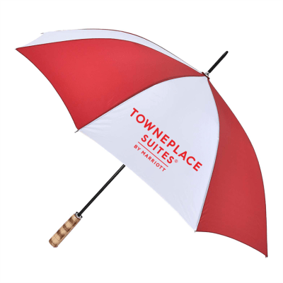 Guest Umbrella with Natural Wood Golf Handle, TownePlace Suites 662-A501C-25