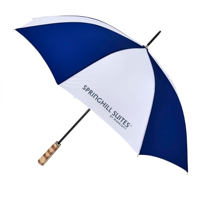 Guest Umbrella with Natural Wood Golf Handle, SpringHill Suites 662-A501C-26