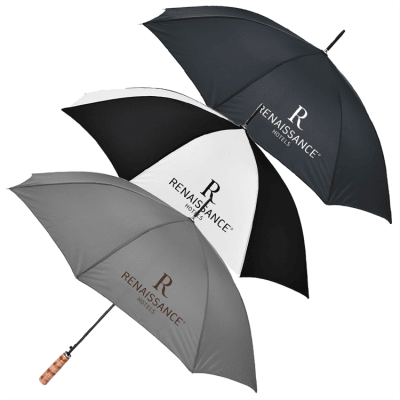 Guest Umbrella with Natural Wood Golf Handle, Renaissance 662-A501C-41