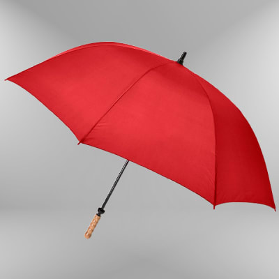 Doorman's Umbrella 60" ARC with Natural Wood Golf Handle