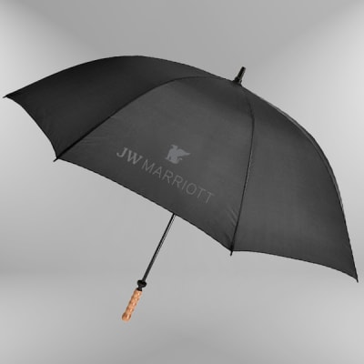 Doorman Umbrella 60" ARC with Natural Wood Golf Handle
