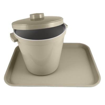Specified HAPCO 3qt. Plastic Round Ice Bucket with Insulating Liner and Lid, Fairfield BY MARRIOTT 704-R1050