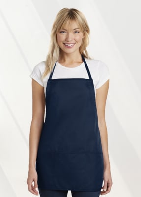 Port Authority™&nbsp; professional waste apron, durable 7.5 ounce, 65/35 poly/cotton twill for easy care.