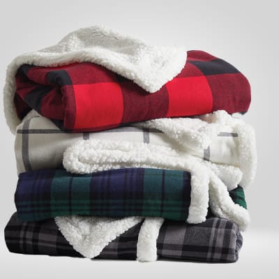 Port Authority® Flannel Sherpa Blanket