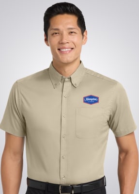Short Sleeve Easy Care Shirt, Hampton by HILTON