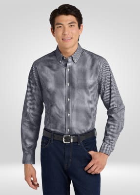 Broadcloth Gingham Easy Care Shirt