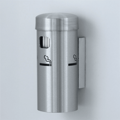 Glaro Deluxe Series 8" Wall Mounted Smokers Receptacle, 783-4400