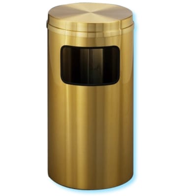 Glaro "Atlantis" Brass flat top waste receptacle with 6"x10" opening, #783-C1566BE