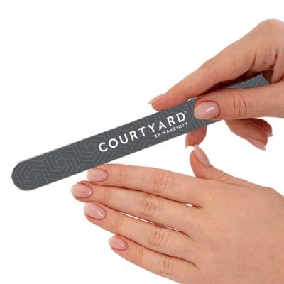 7" Nail File In Eva Pouch with Courtyard BY MARRIOTT logo