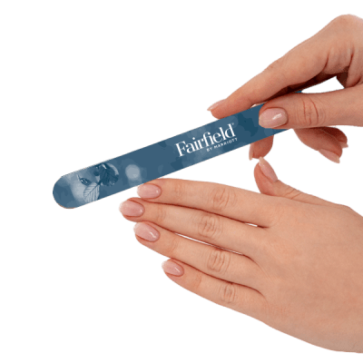 7" Nail File In Eva Pouch with Fairfield BY MARRIOTT logo
