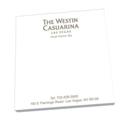25 Sheets - 2-3/4" x 3" Custom-Printed 1-Color Sticky Notes, 811-P2M3A25