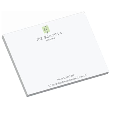 25 Sheets - 4" x 3" Custom-Printed 1-Color Sticky Notes, 811-P4A3A25