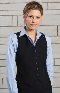 Ladies High Button Dress Vest, 843-7680