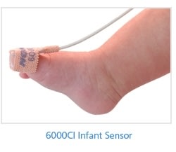 NONIN 6000CI INFANT CLOTH DISPOSABLE SENSORS, BOX OF 24 (3 FEET / 1 METER) 7426-003