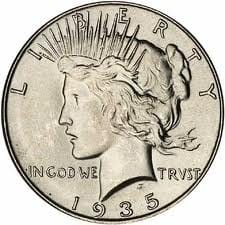 Peace Silver Dollars  1921-1935 Peace Dollars For Sale